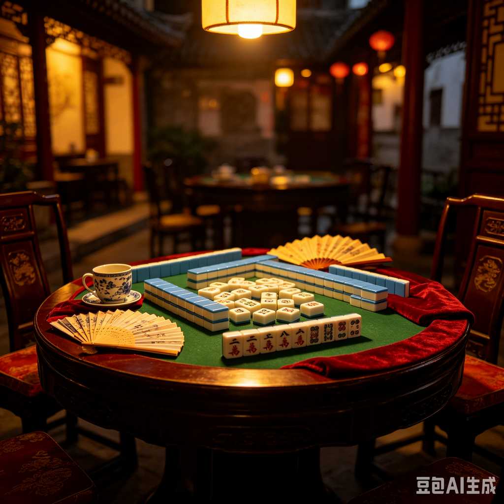 minimal text mahjong set