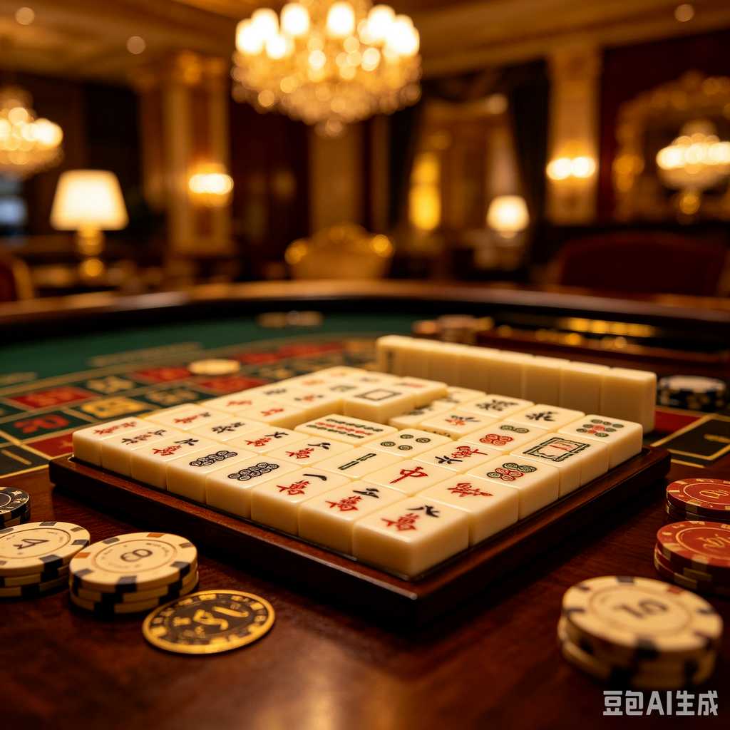 antique style mahjong set